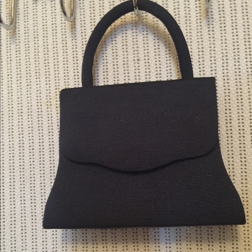 Navy blue mini handbag
